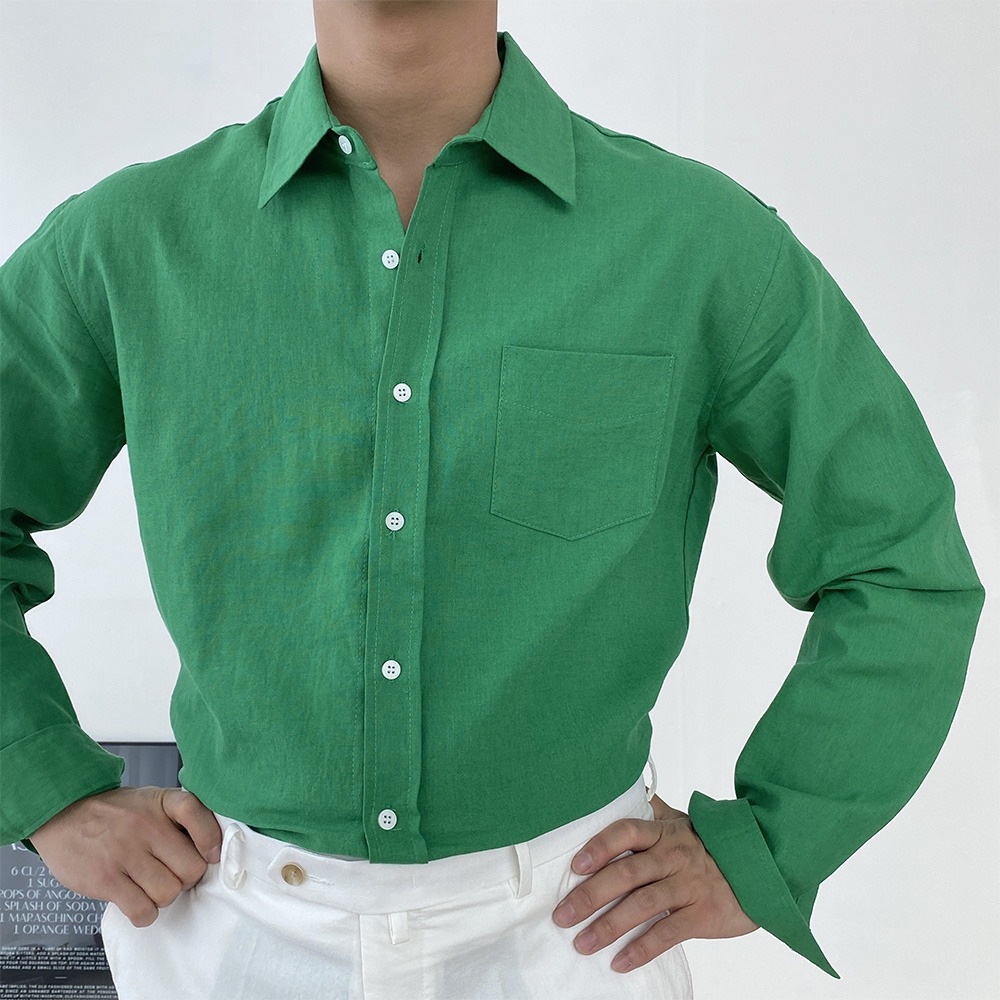 Plain Linen Shirt (6color)