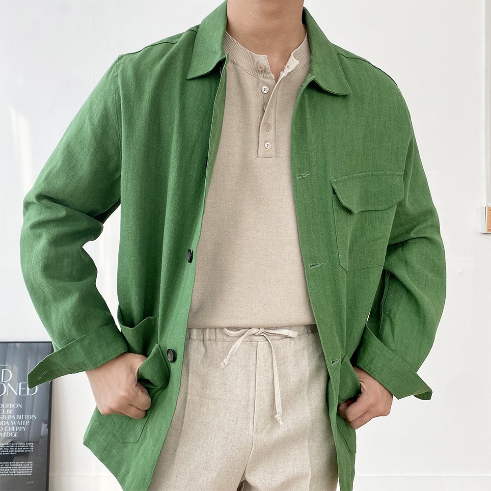 Linen Chore Jacket (3color)