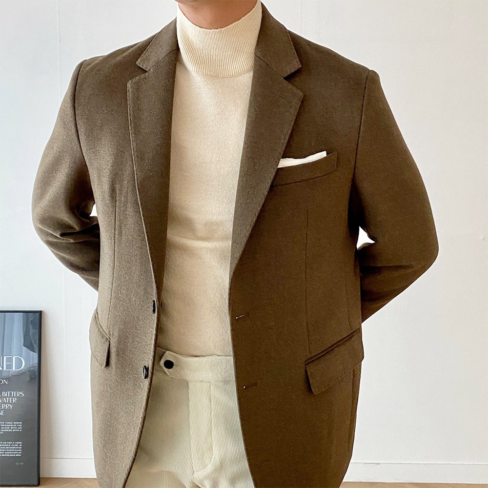 Cashmere Tweed Jacket [Brown]