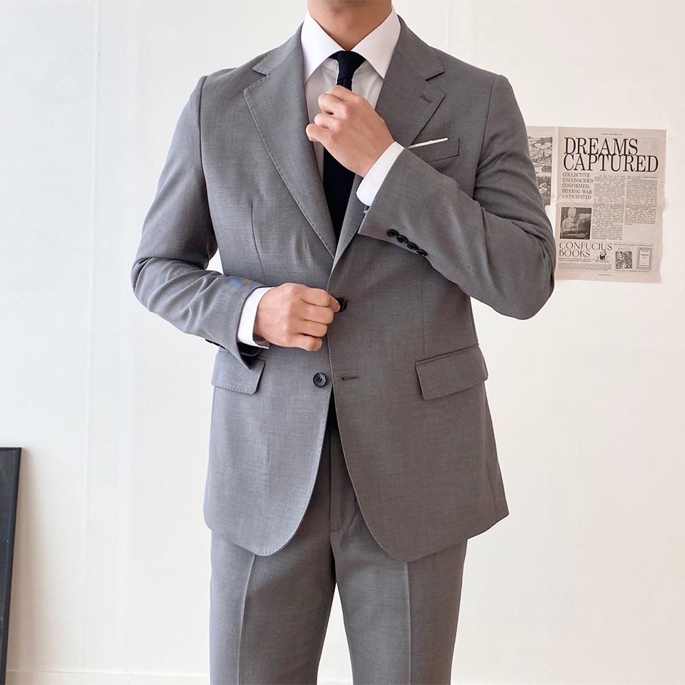 Solid Viscose Single Suit (3color)
