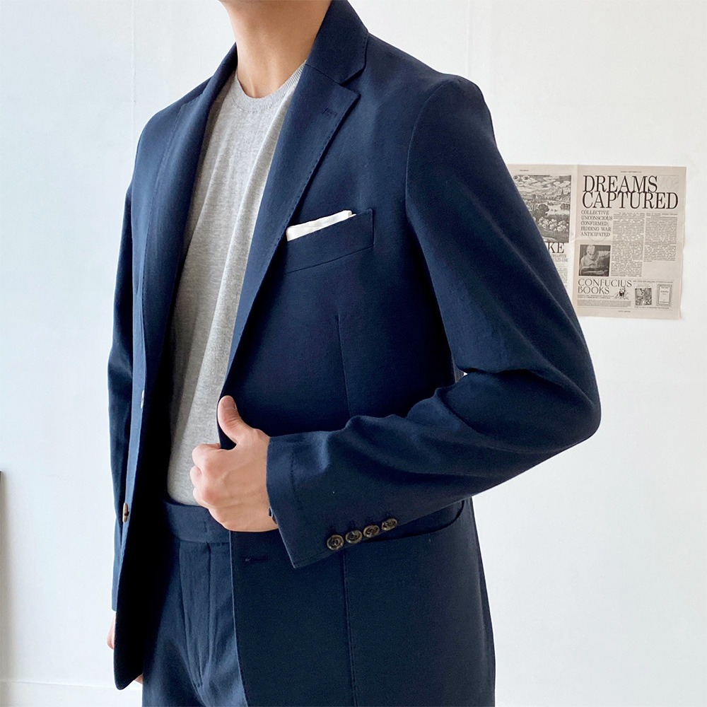 Tailored Linen Suit (3color)