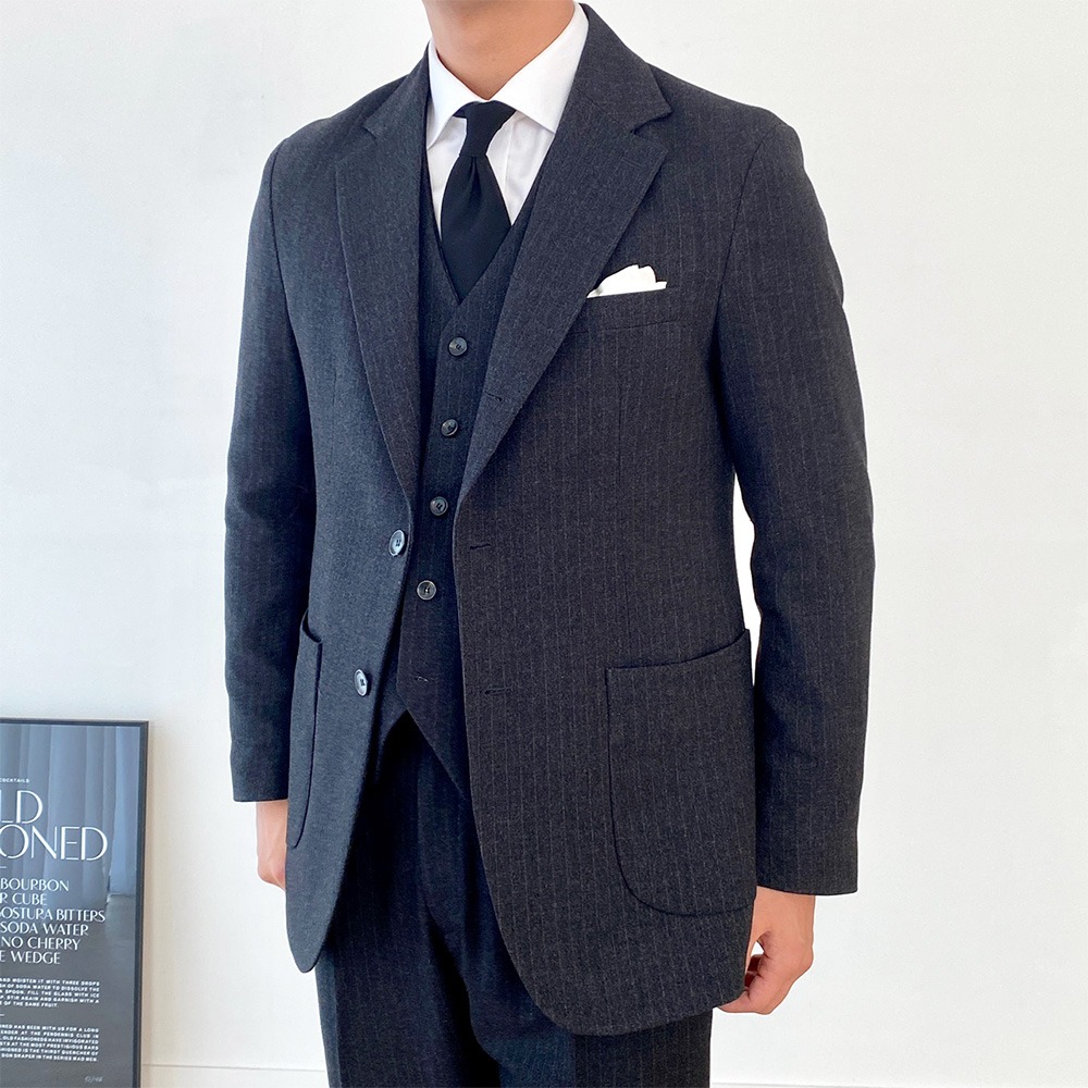Britain Stripe Single Suit (3color)