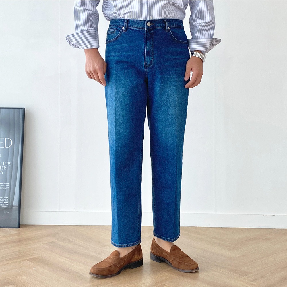 Tailored Denim Pants (2color)