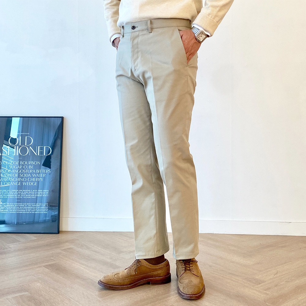 Straight-fit Chino Pants (4color)