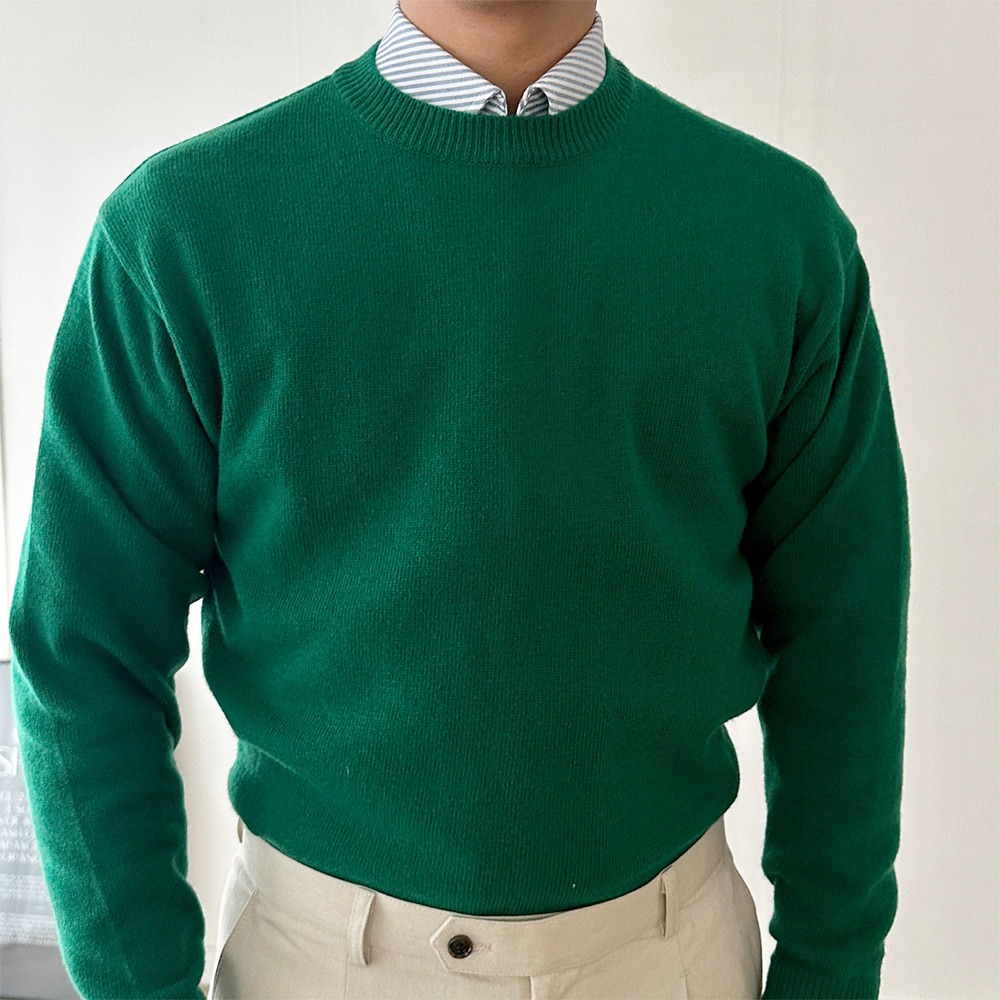 Merino Wool Cashmere Knitwear (6color)