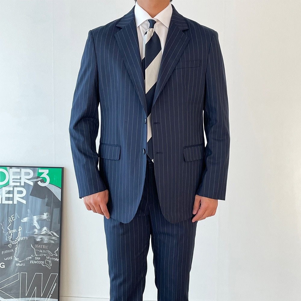 F/W Viscose Pin-Stripe Single Suit
