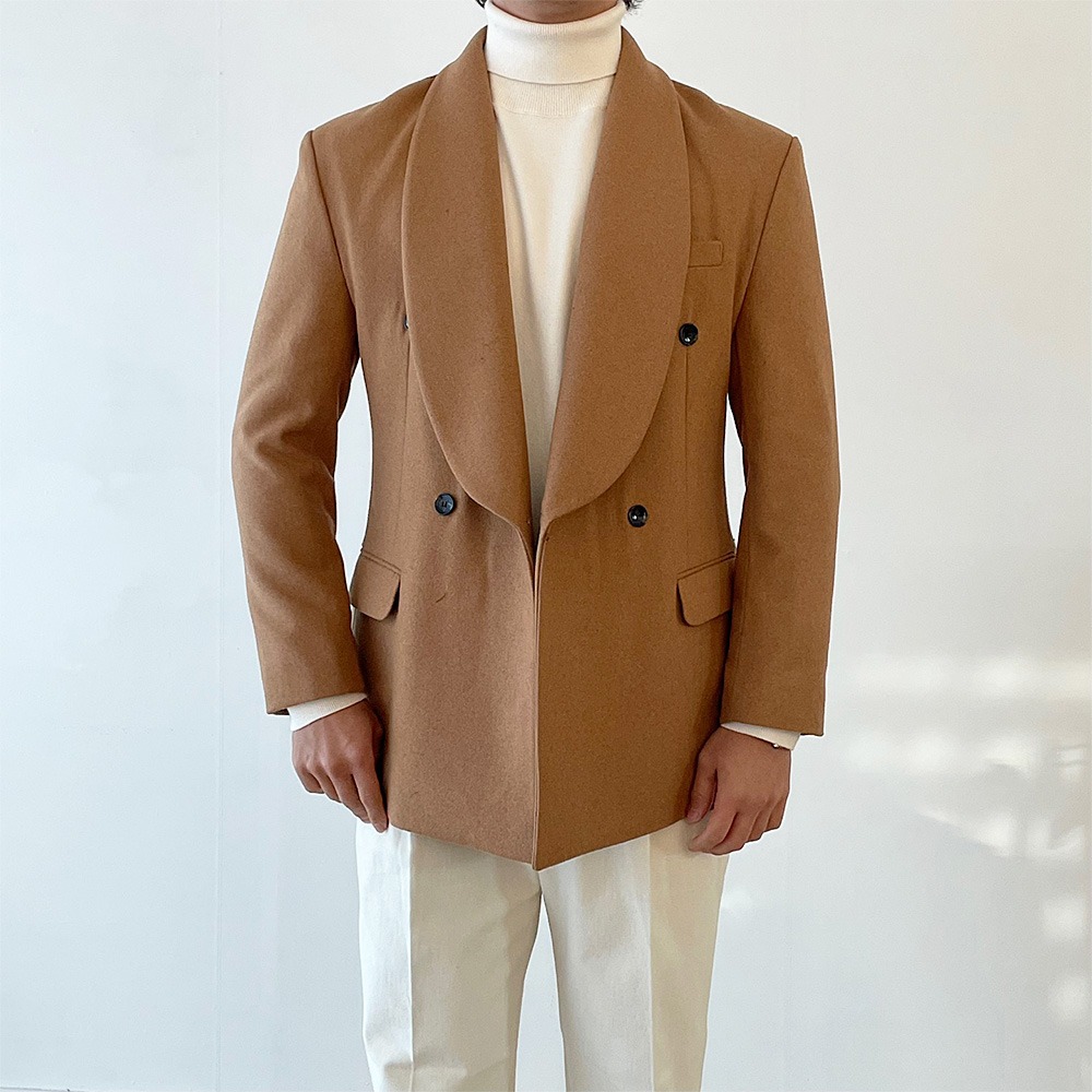 Tuxedo Shawl Double Jacket (2color)